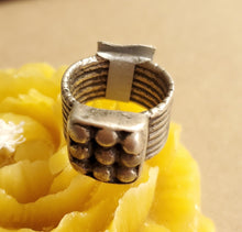 Load image into Gallery viewer, Antique Silver Ethiopian Wedding Ring size 5 tribal jewelry Hand Crafted ,Silver,Ethnic Jewelry,Tribal Jewelry