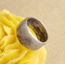 Load image into Gallery viewer, Antique Silver Ethiopian Wedding Ring size 10 tribal jewelry Hand Crafted, Silver, Ethnic Jewelry, Tribal Jewelry