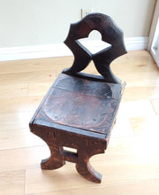 Load image into Gallery viewer, African elegant decorated chair from the Oromo people in Ethiopia Early 1900s,African ,Art Décor,Home Décor, religious art