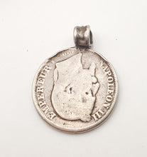 Load image into Gallery viewer, antique Ethiopia silver coins 1869s Silver coin Pendant, Made in 1969s, Jewelry, Silver coins.