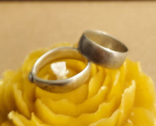 Load image into Gallery viewer, Antique 2 Silver Ethiopian Wedding Ring size 7.5/6.5 tribal jewelry Hand Crafted, Silver, Ethnic Jewelry, Tribal Jewelry