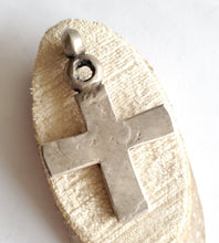 Load image into Gallery viewer, Antique Ethiopian Coptic Christian Cross Maria Theresa silver coin Pendant , Cross Pendant,Ethnic Tribal,Ethiopian Jewelry