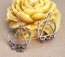 Load image into Gallery viewer, Moroccan Berber Filigree Sterling Silver Dangle Earrings silver 925,Berber Jewelry,sliver Earrings,Dangle & Drop