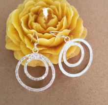 Load image into Gallery viewer, Traditional Old Silver Tuareg hoop earrings Ethnic Tribal,Ethnic Jewelry,sliver Earrings,Dangle & Drop Earrings,Tribal Jewelry,