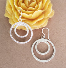 Load image into Gallery viewer, Traditional Old Silver Tuareg hoop earrings Ethnic Tribal,Ethnic Jewelry,sliver Earrings,Dangle & Drop Earrings,Tribal Jewelry,