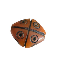 Load image into Gallery viewer, Antique Moroccan 1 Simulated AMBER bead Phenolic resin Antiqued Amber Resin Bead