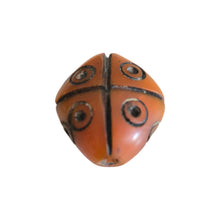 Load image into Gallery viewer, Antique Moroccan 1 Simulated AMBER bead Phenolic resin Antiqued Amber Resin Bead