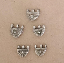 Load image into Gallery viewer, 1 Old Ethiopian Telsum Silver Phallic Pendants beads, Ethiopian Beads, Hand Crafted, Ethiopian Telsum,african Silver, Ethiopian jewelry