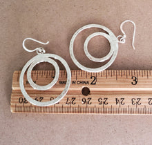 Load image into Gallery viewer, Traditional Old Silver Tuareg hoop earrings Ethnic Tribal,Ethnic Jewelry,sliver Earrings,Dangle & Drop Earrings,Tribal Jewelry,