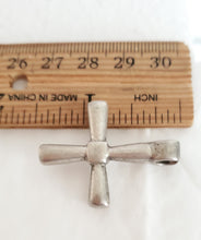 Load image into Gallery viewer, Antique Ethiopian Christian silver cross pendant,Amulet pendant,Genuine old neckcross,Good silver,Boho jewelry