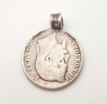 Load image into Gallery viewer, antique Ethiopia silver coins 1869s Silver coin Pendant, Made in 1969s, Jewelry, Silver coins.