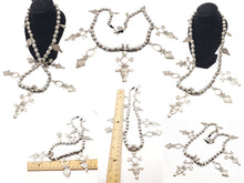 Load image into Gallery viewer, Moroccan Handmade sterling silver Tuareg Amazigh Necklace 1960s silver beads, handmade silver, Necklace, Amazigh/Berber, Tuareg Jewlery