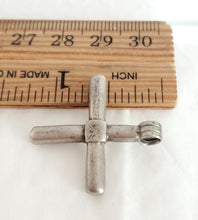 Load image into Gallery viewer, Antique Ethiopian Christian silver cross pendant,Amulet pendant,Genuine old neckcross,Good silver,Boho jewelry