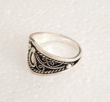 Load image into Gallery viewer, Moroccan Hand Made sterling silver 925 Berber Ring size 10,Ethnic Rings ,Tribal Jewelry, Moroccan Rings, Berber Jewelry