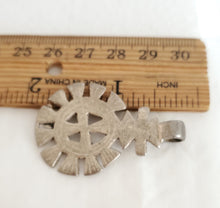 Load image into Gallery viewer, Antique Silver Ethiopian pendant Amulet pendant,Genuine old neckcross ,Good silver,Boho jewelry, Ethiopian jewelry