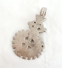 Load image into Gallery viewer, Antique Unique Ethiopian Christian silver pendant,Christian silver,Antique Pendant, Ethnic Tribal,Handmade,Ethiopian Jewelry