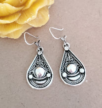 Load image into Gallery viewer, Traditional Old Silver Tuareg hoop earrings Ethnic Tribal,Ethnic Jewelry,sliver Earrings,Dangle & Drop Earrings,Tribal Jewelry,