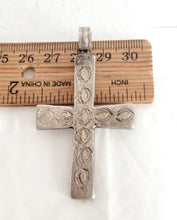 Load image into Gallery viewer, Antique Ethiopian Christian silver cross pendant,Amulet pendant,Genuine old neckcross,Good silver,Boho jewelry