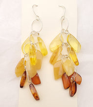 Load image into Gallery viewer, Baltic amber Earrings ,Dangle & Drop Earrings, Natural Baltic amber, Polished amber, Genuine amber, Amber beads, Gemstone earrings