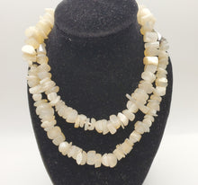 Load image into Gallery viewer, Old carved Vintage mother of pearl beads, Antique beads, Mother of Pearl necklace, Ethnic jewelry, Tribal Jewelry