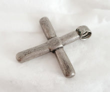 Load image into Gallery viewer, Antique Ethiopian Christian silver cross pendant,Amulet pendant,Genuine old neckcross,Good silver,Boho jewelry