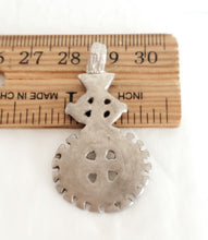 Load image into Gallery viewer, Antique Unique Ethiopian Christian silver pendant,Christian silver,Antique Pendant, Ethnic Tribal,Handmade,Ethiopian Jewelry
