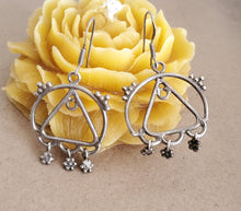 Load image into Gallery viewer, Moroccan Berber Filigree Sterling Silver Dangle Earrings silver 925,Berber Jewelry,sliver Earrings,Dangle & Drop