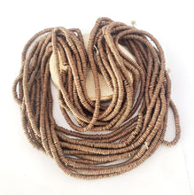 Load image into Gallery viewer, Antique Ethiopian Brass Heishi Beads: Collectible Ethnic Jewelry Supply