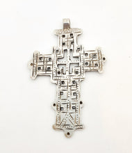 Load image into Gallery viewer, Ethiopian Coptic Cross Pendant: Handmade 925 Silver Religious Jewelry