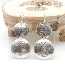 Load image into Gallery viewer, Moroccan Berber Sterling Silver Filigree Dangle Earrings