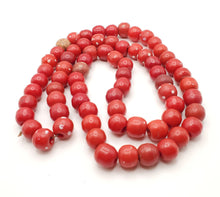 Load image into Gallery viewer, Venetian Red And White Dot Skunks, African Trade, Beads late 19th, centuries