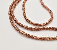 Load image into Gallery viewer, Ethiopian copper strand of Heishi Brass Beads