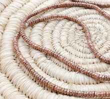 Load image into Gallery viewer, Ethiopian copper strand of Heishi Brass Beads