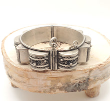Load image into Gallery viewer, Vintage Berber Sterling Silver Bracelet: Moroccan Tribal Jewelry