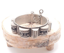 Load image into Gallery viewer, Vintage Berber Sterling Silver Bracelet: Moroccan Tribal Jewelry