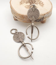 Load image into Gallery viewer, Vintage Moroccan Silver Coin Pendant: Berber Tribal Jewelry