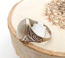 Load image into Gallery viewer, Antique Yemen Carnelian Silver Ring - Tribal Wedding Jewelry, Size 8.5