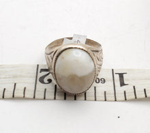 Load image into Gallery viewer, Antique Yemen Carnelian Silver Ring - Tribal Wedding Jewelry, Size 8.5