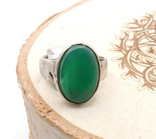 Load image into Gallery viewer, Antique Yemen Silver Ring: Tribal Wedding Jewelry, Size 7
