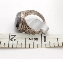 Load image into Gallery viewer, Antique Yemen Carnelian Silver Ring - Tribal Wedding Jewelry, Size 8.5