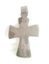 Load image into Gallery viewer, Antique Ethiopian Silver Cross Pendant: Boho Amulet Jewelry