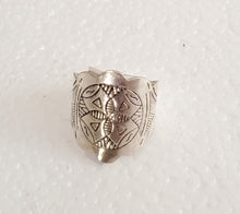 Load image into Gallery viewer, Moroccan Berber Ring: Handmade Sterling Silver Ethnic Jewelry, Size 7