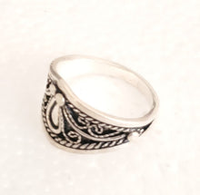 Load image into Gallery viewer, Handmade Sterling Silver Berber Ring: Moroccan Tribal Jewelry, Size 10