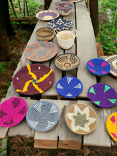 Load image into Gallery viewer, Handwoven Ethiopian Basket: Colorful African Art Wall Decor