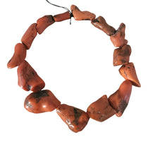 Load image into Gallery viewer, Antique Berber Red Coral Beads: Natural Branch, Morocco (80gr)
