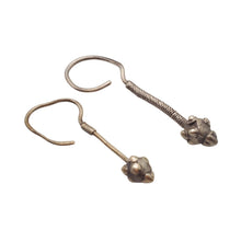 Load image into Gallery viewer, Vintage Silver Tuareg Dangle Earrings: Moroccan Tribal Jewelry