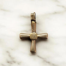 Load image into Gallery viewer, Antique Ethiopian Silver Cross Pendant: Boho Amulet Jewelry