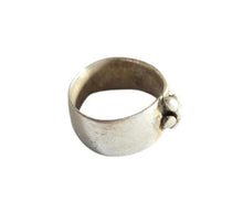 Load image into Gallery viewer, Antique Silver Ethiopian Wedding Ring: Tribal Jewelry, Size 8.5