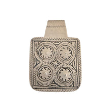 Load image into Gallery viewer, Antique Berber Pendant: Moroccan Silver Enamel Amulet, Tribal Jewelry