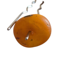 Load image into Gallery viewer, Antique Moroccan Amber Bead: Genuine Berber Jewelry Supply